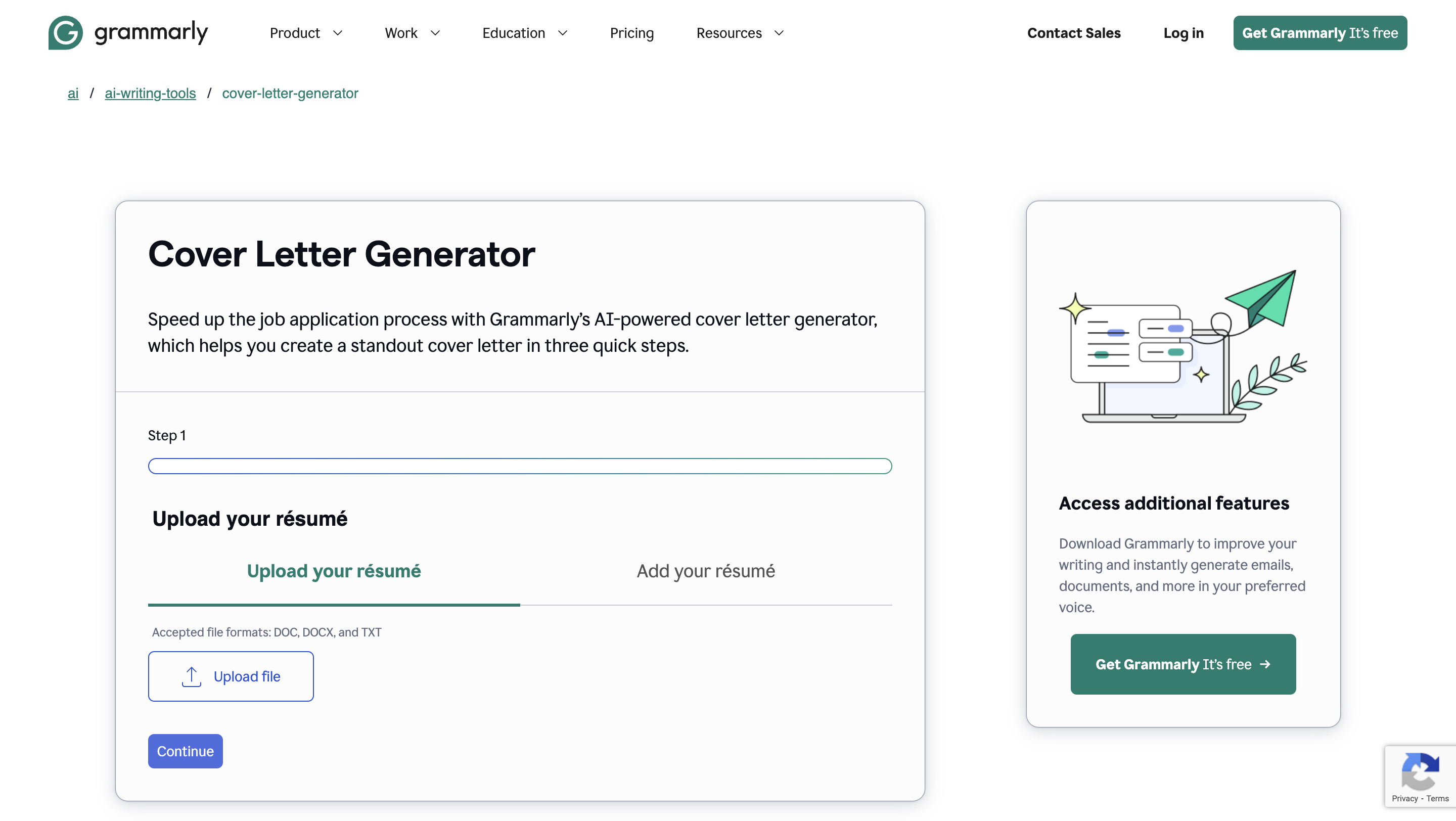 Grammarly Cover Letter Generator Review