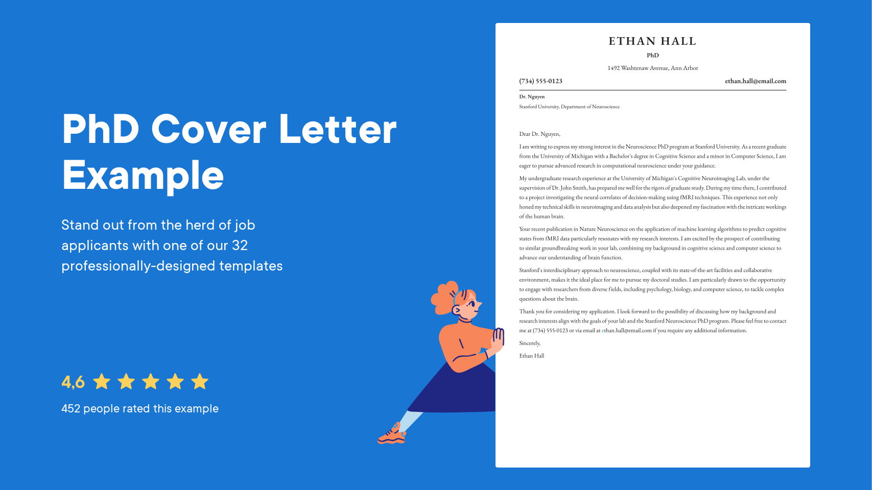 Example Cover Letter for a PhD Student Position