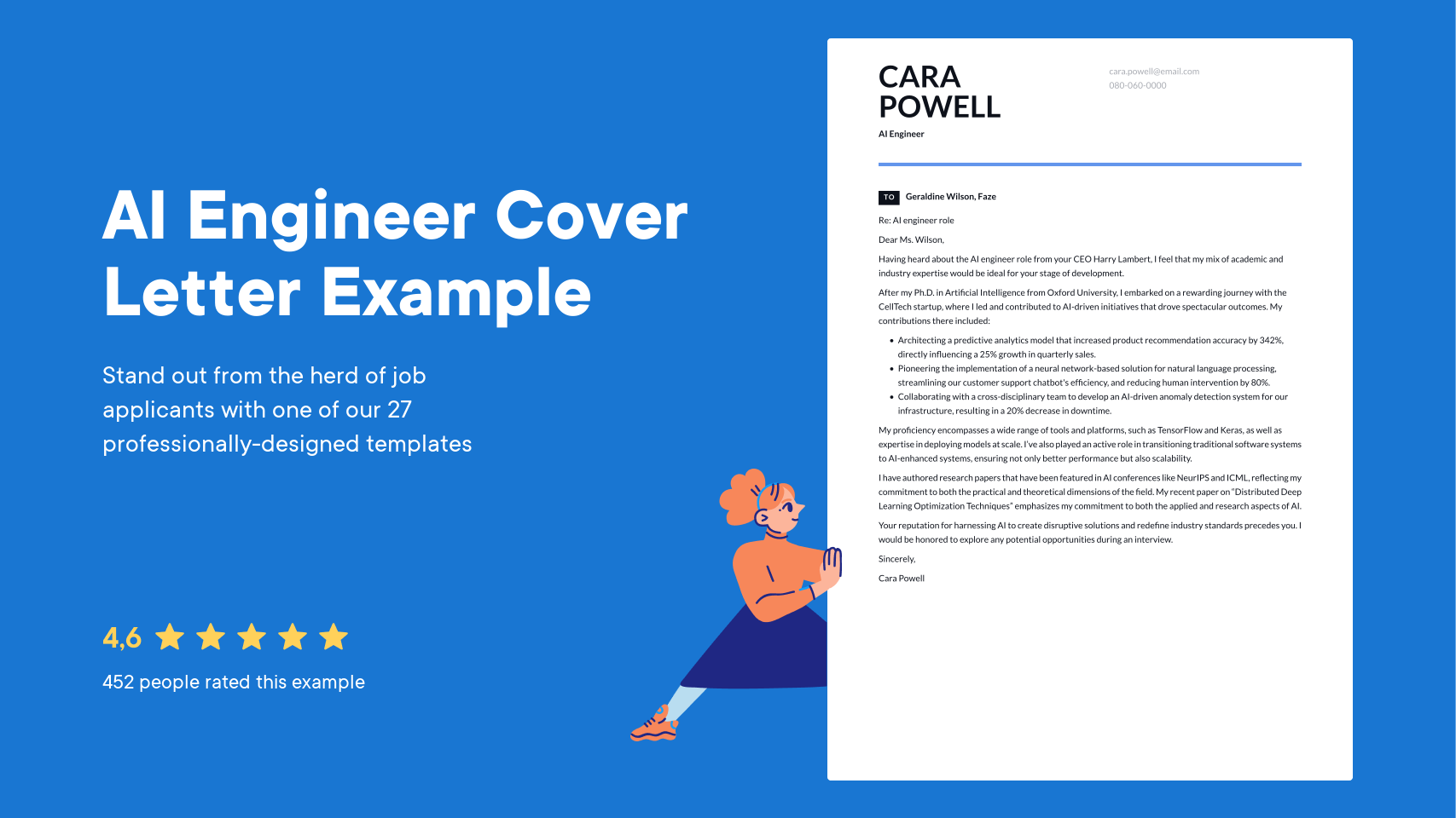 5 Best Cover Letters for an AI Engineer