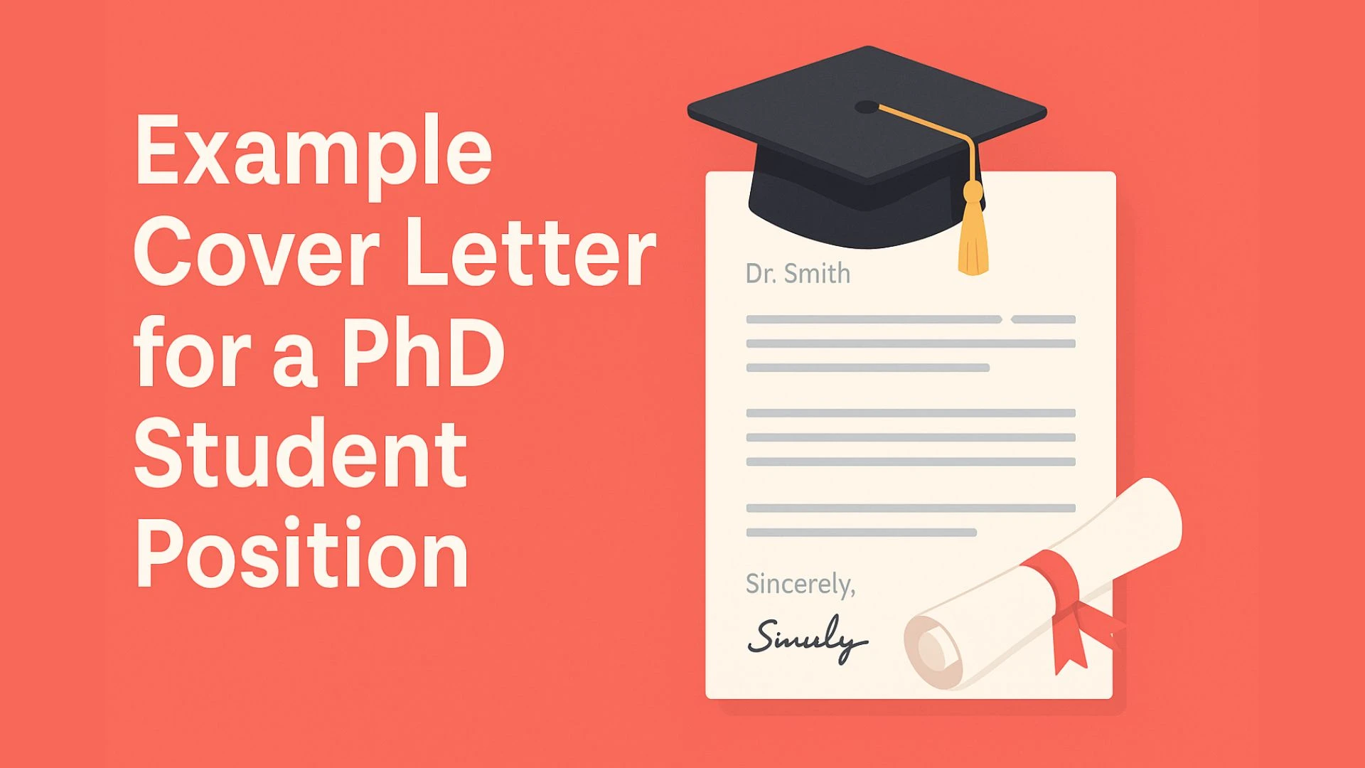 Example Cover Letter for a PhD Student Position