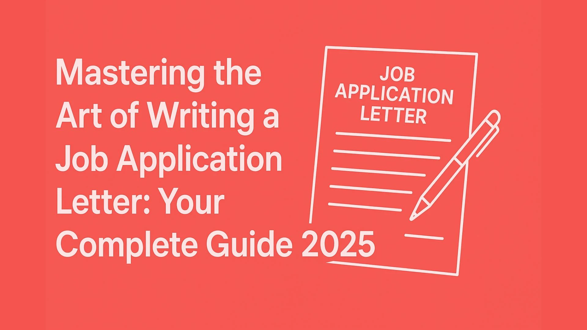 Mastering the Art of Writing a Job Application Letter: Your Complete Guide 2026