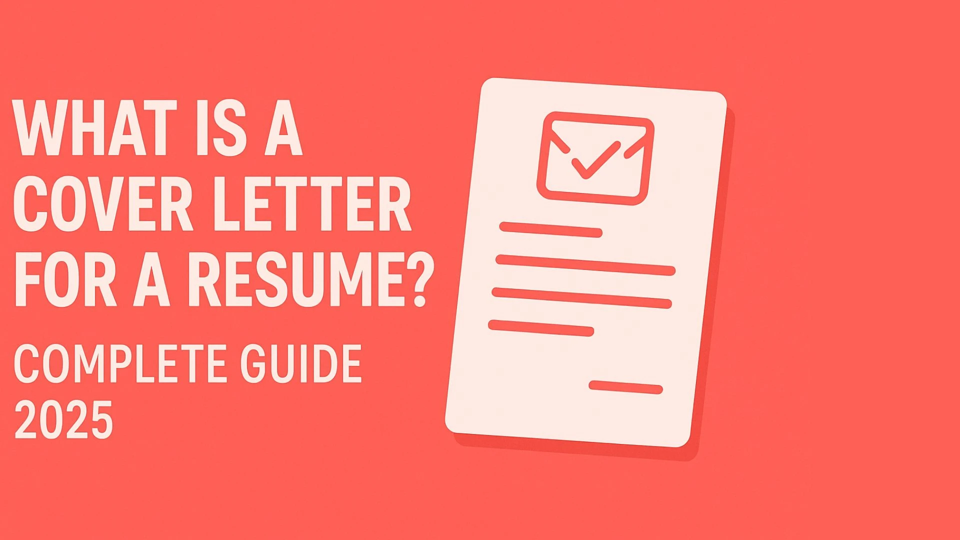 What is a Cover Letter for a Resume? Complete Guide 2026