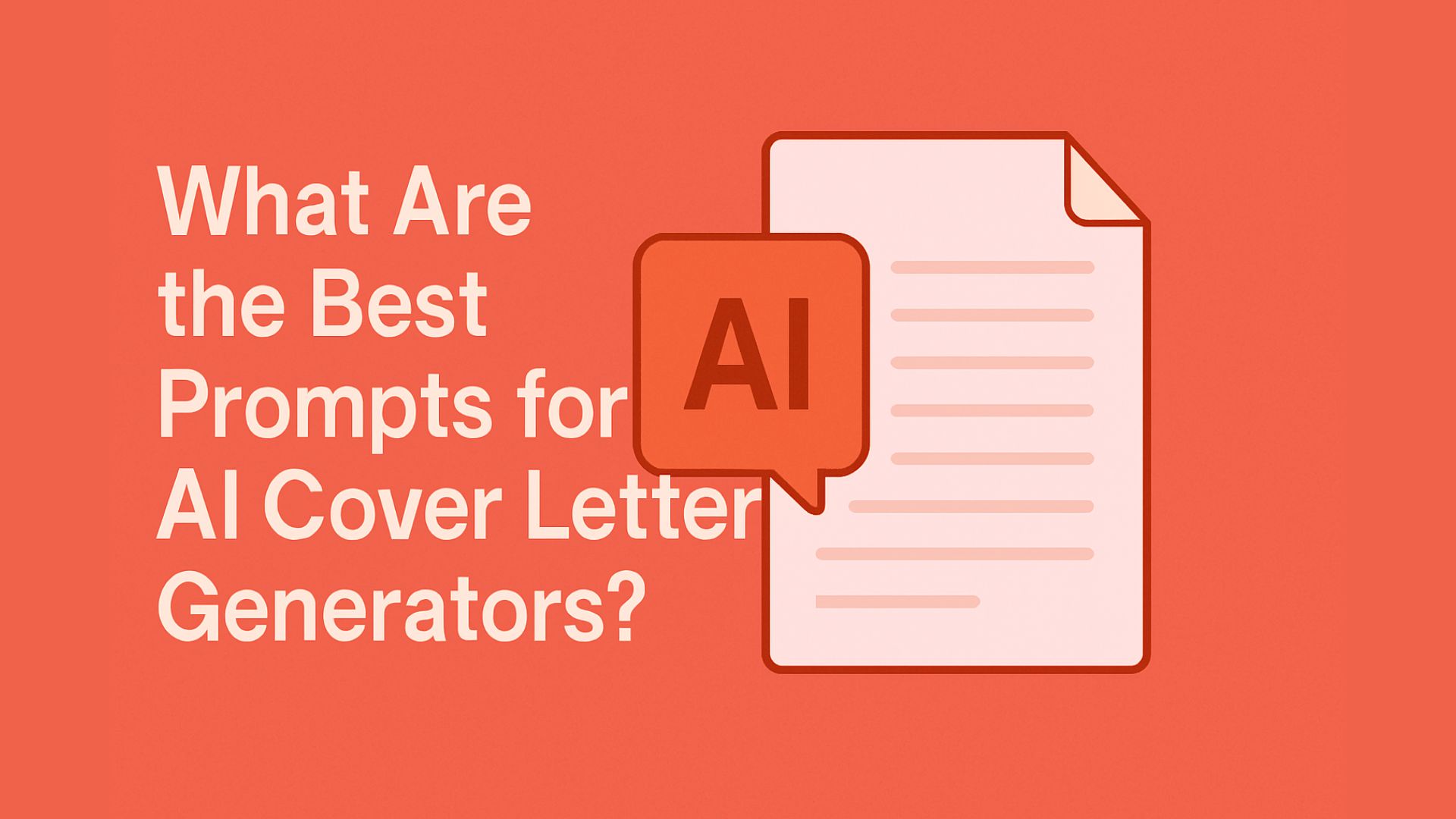 What Are the Best Prompts for AI Cover Letter Generators?