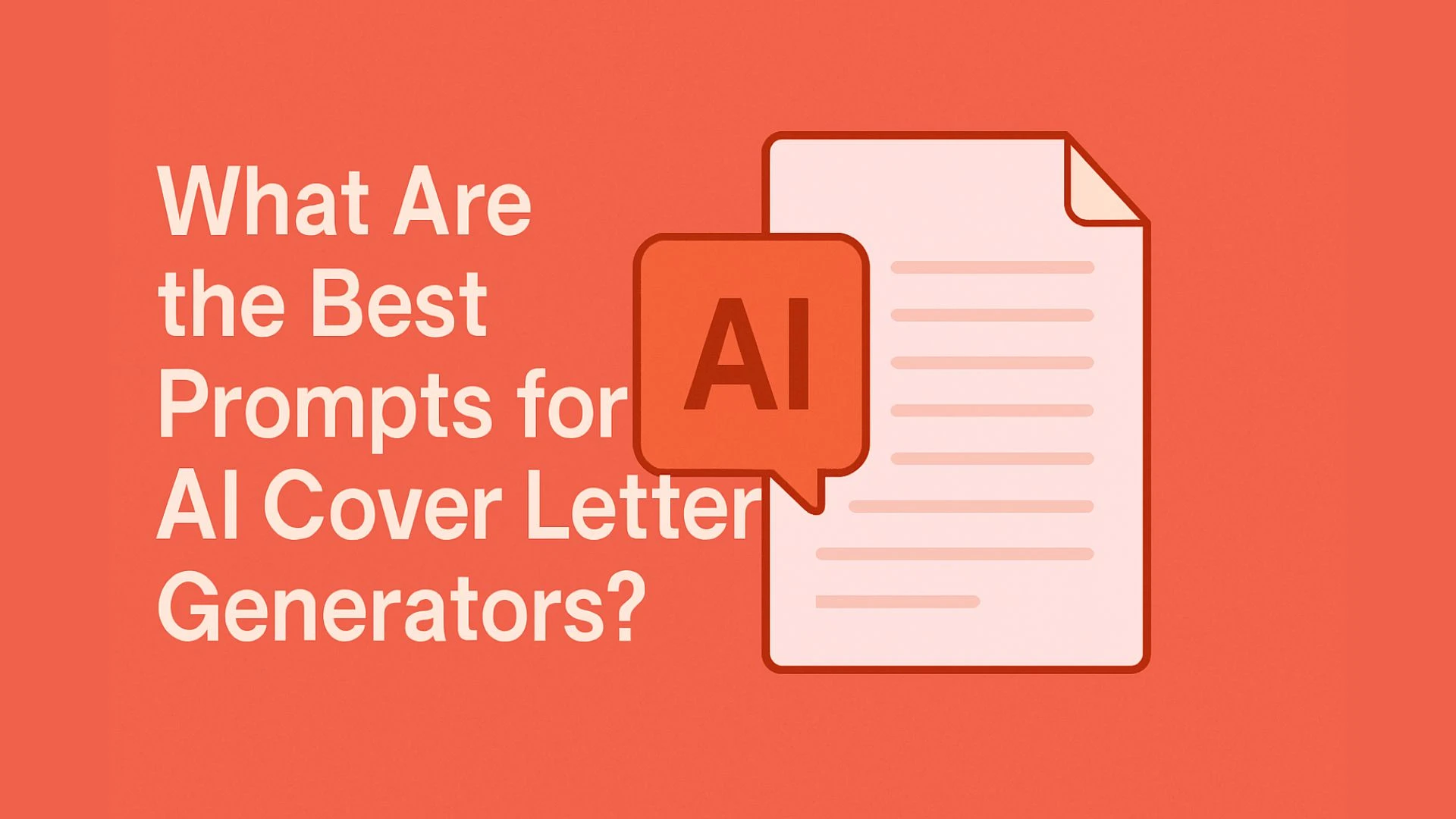 What Are the Best Prompts for AI Cover Letter Generators?