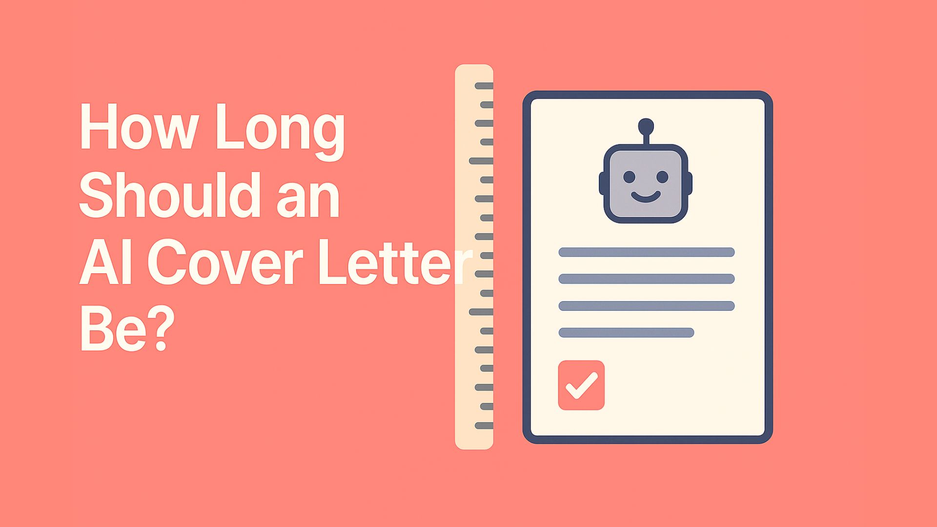 How Long Should an AI Cover Letter Be? Word Count Guide 2025