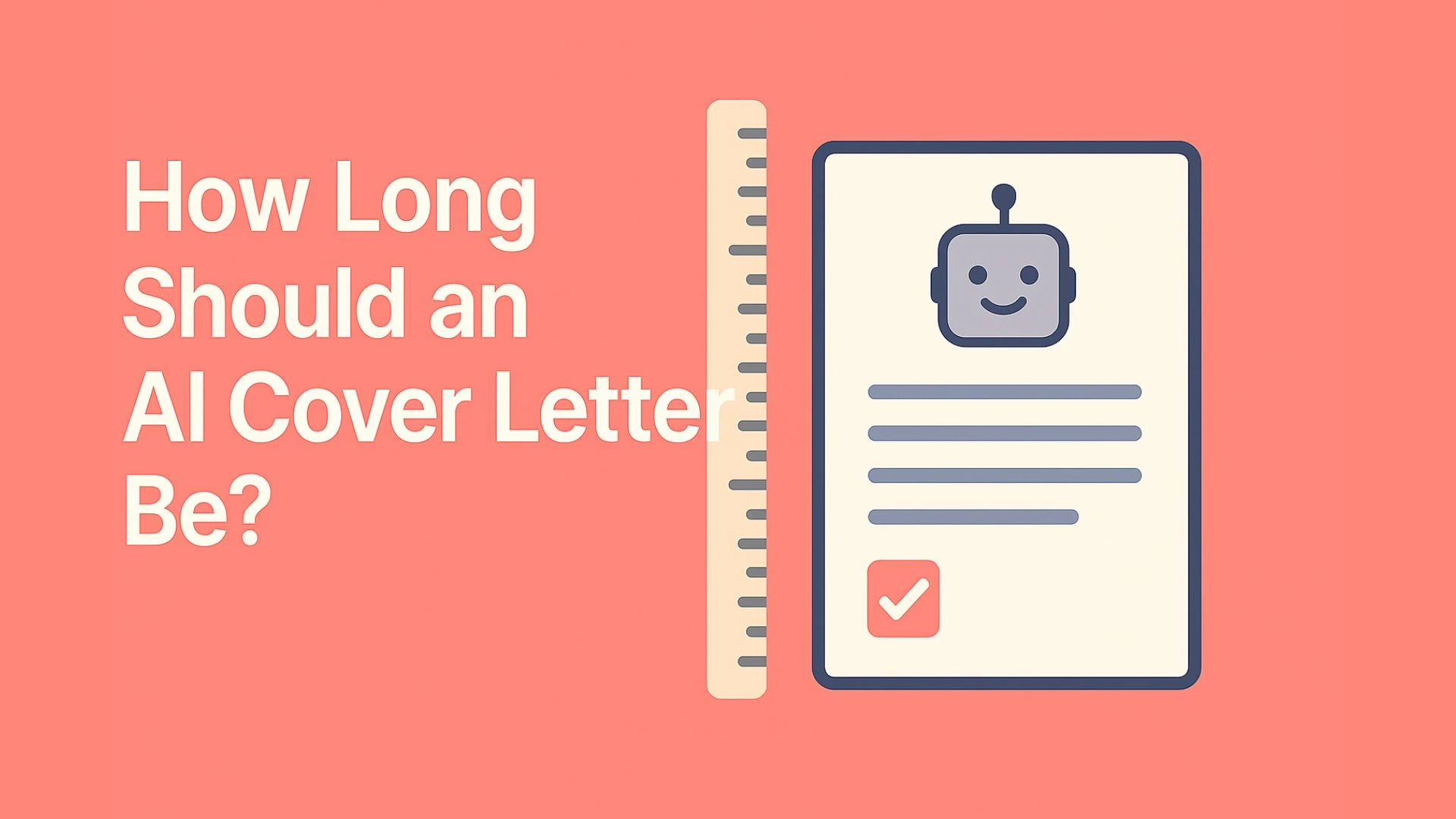 How Long Should an AI Cover Letter Be? Word Count Guide 2026