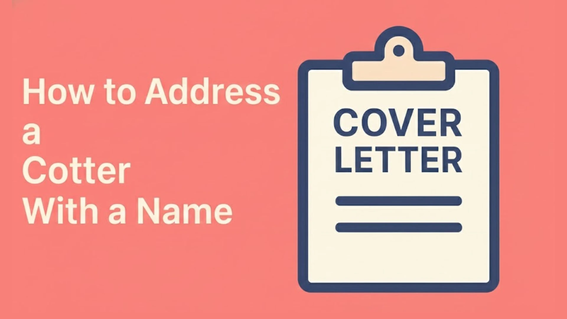 How to Address a Cover Letter With a Name: Complete Guide [2026]