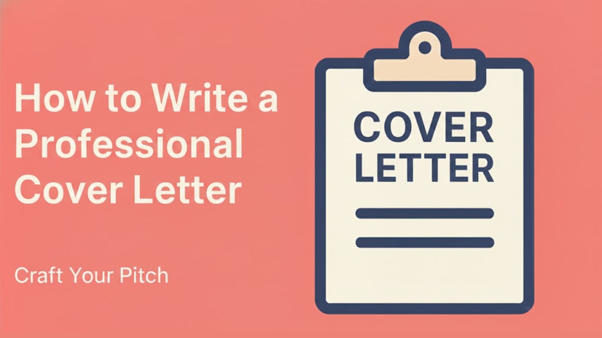 How to Write a Professional Cover Letter