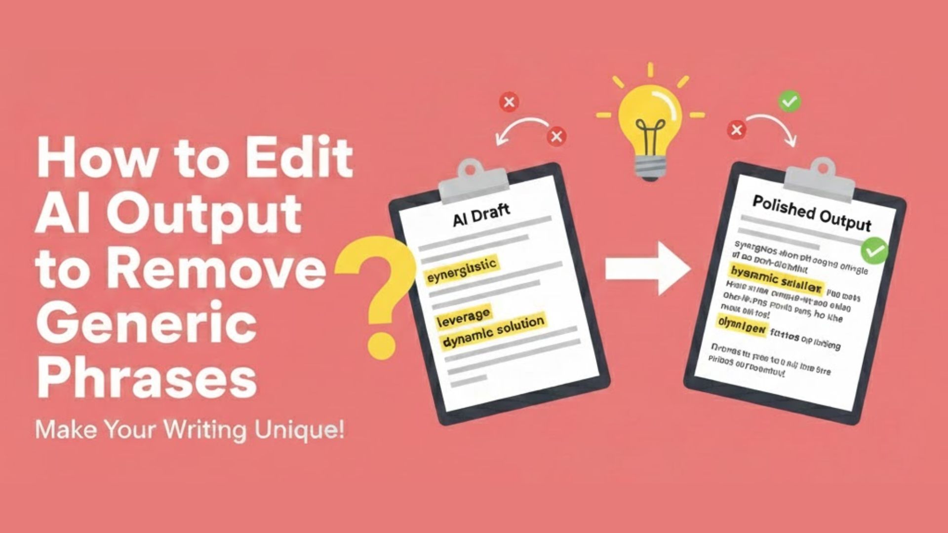 How to Edit AI Output to Remove Generic Phrases: Complete Guide [2025]