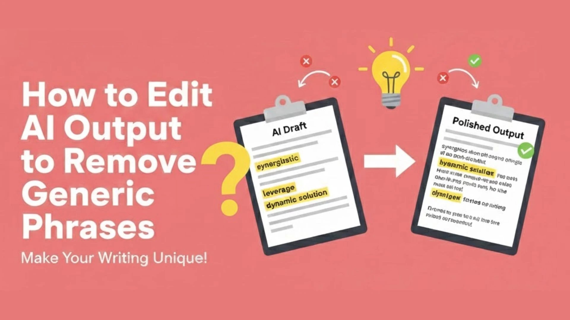 How to Edit AI Output to Remove Generic Phrases: Complete Guide [2026]