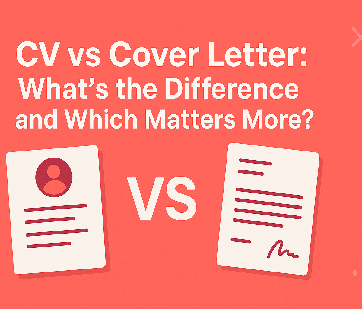 CV vs Cover Letter: What’s the Difference and Which Matters More?
