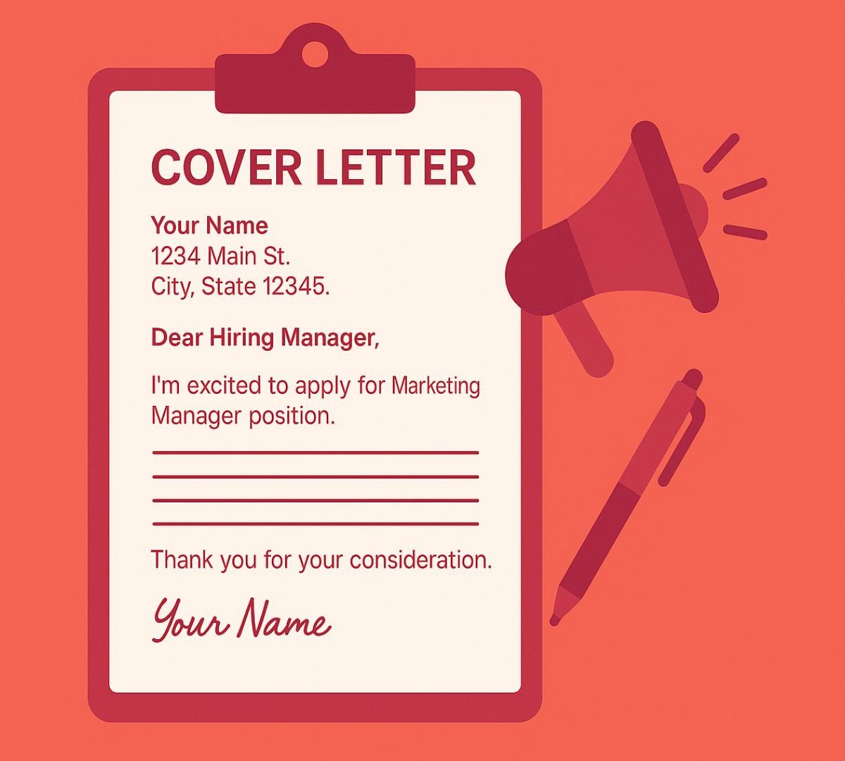 Outstanding Job Application Letter for Marketing Manager
