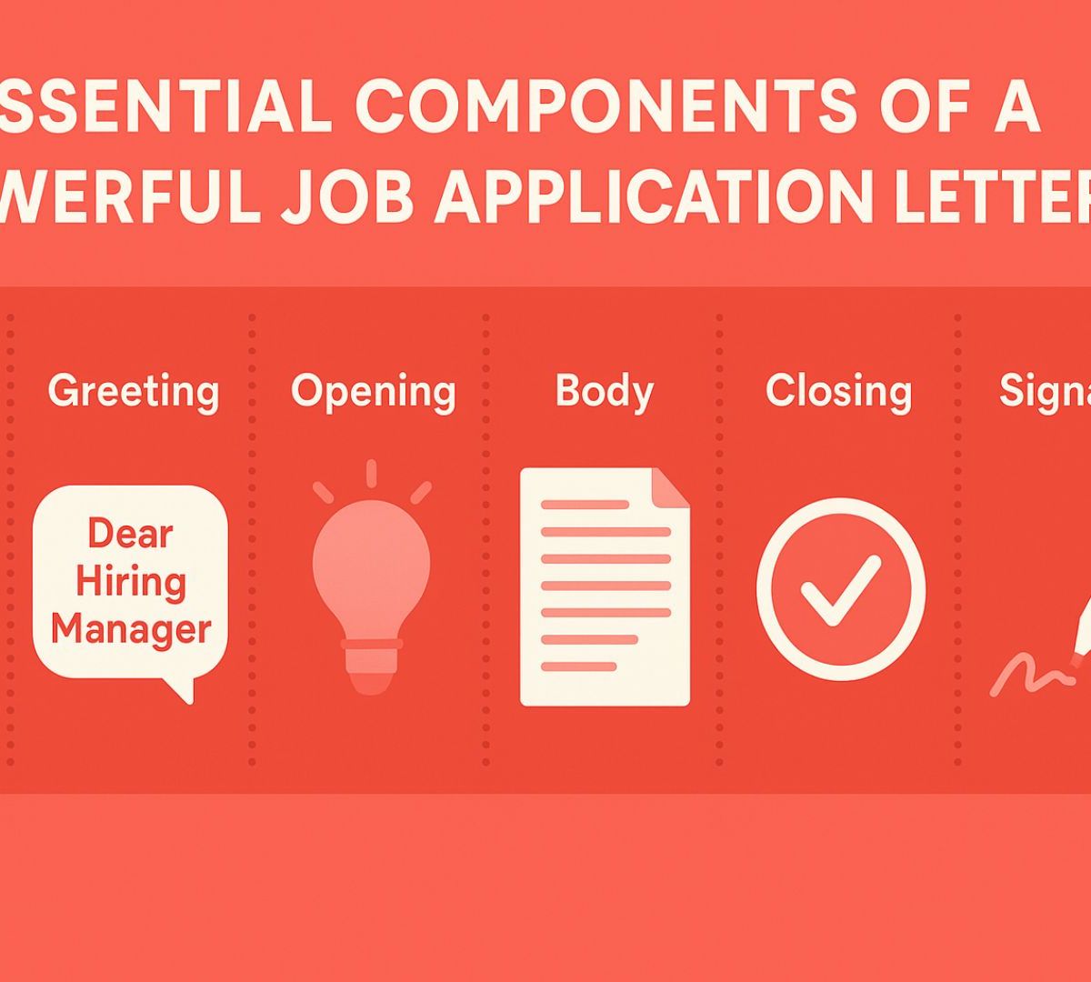 Essential Components of a Powerful Job Application Letter