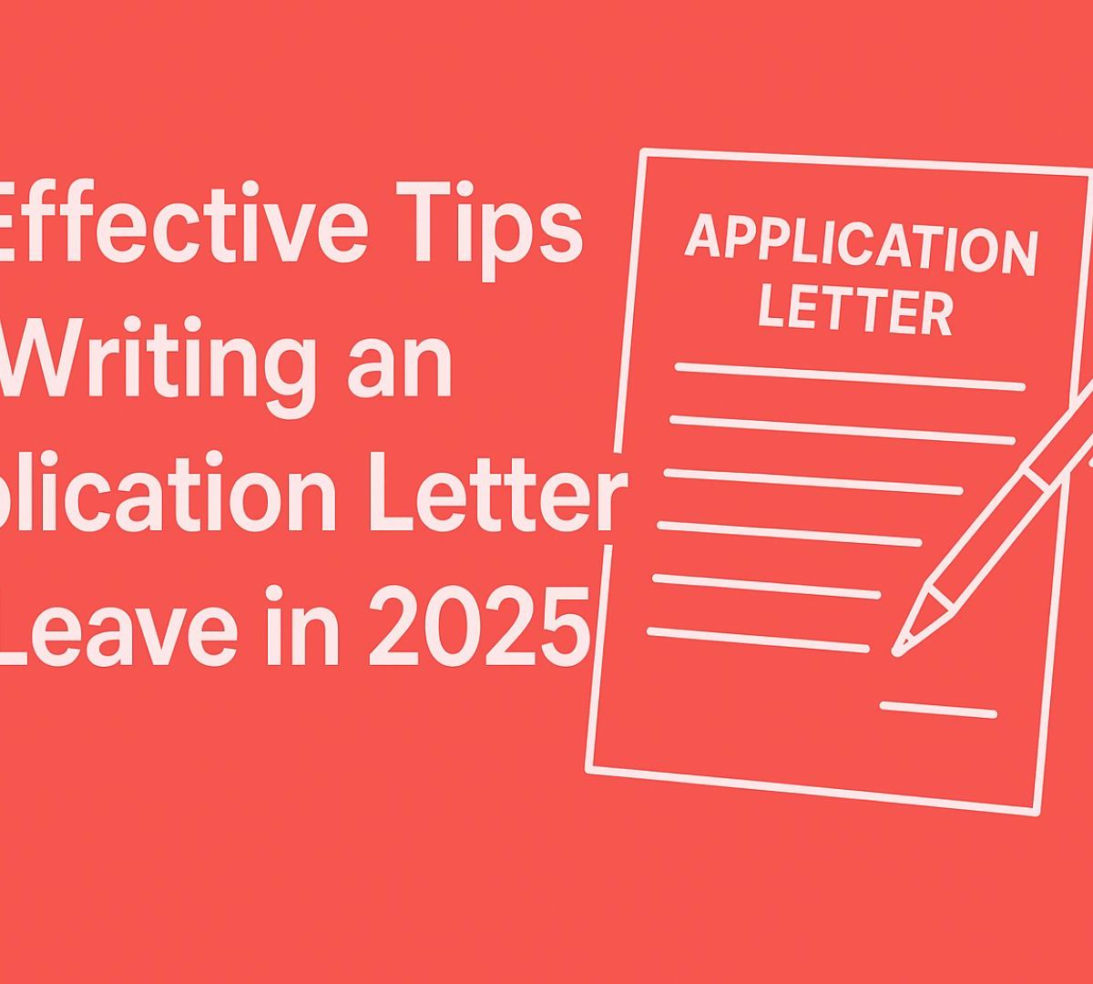 10 Effective Tips for Writing an Application Letter for Leave in 2025