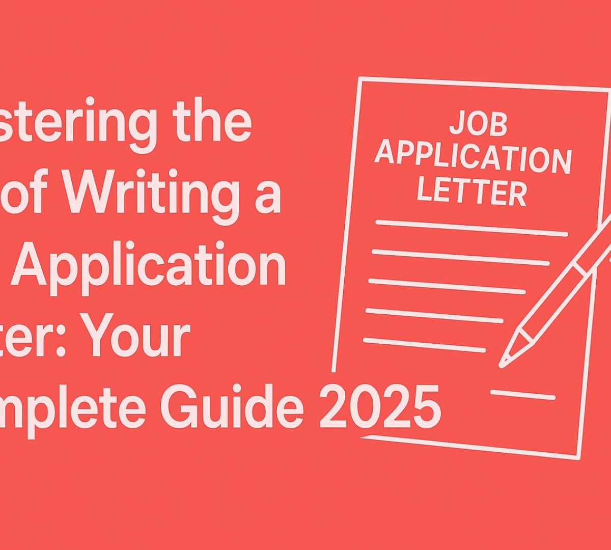 Mastering the Art of Writing a Job Application Letter: Your Complete Guide 2025