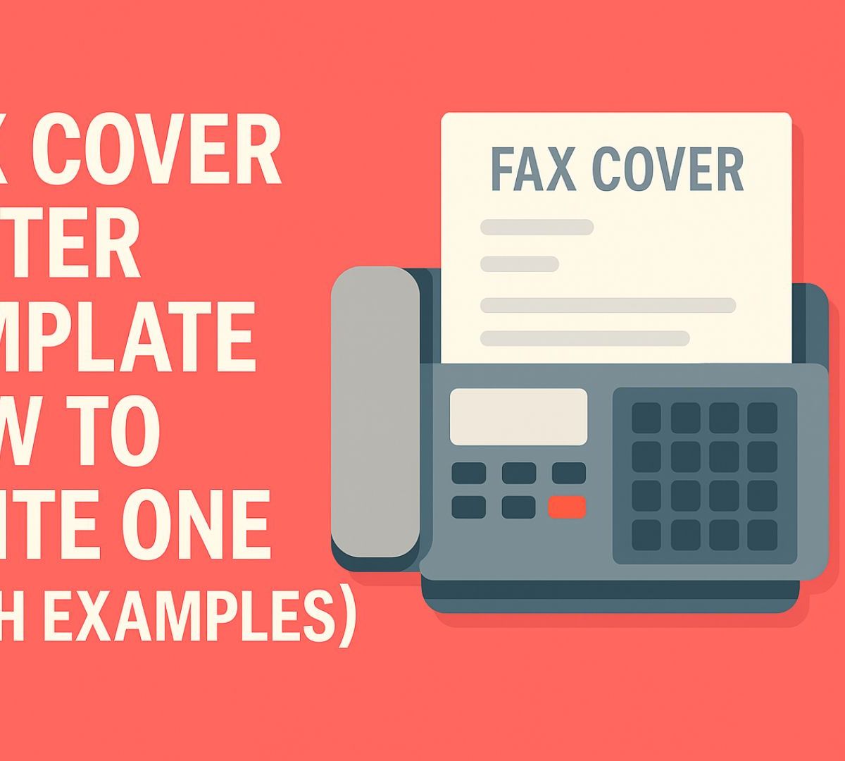 Fax Cover Letter Template: How to Write One (With Examples)