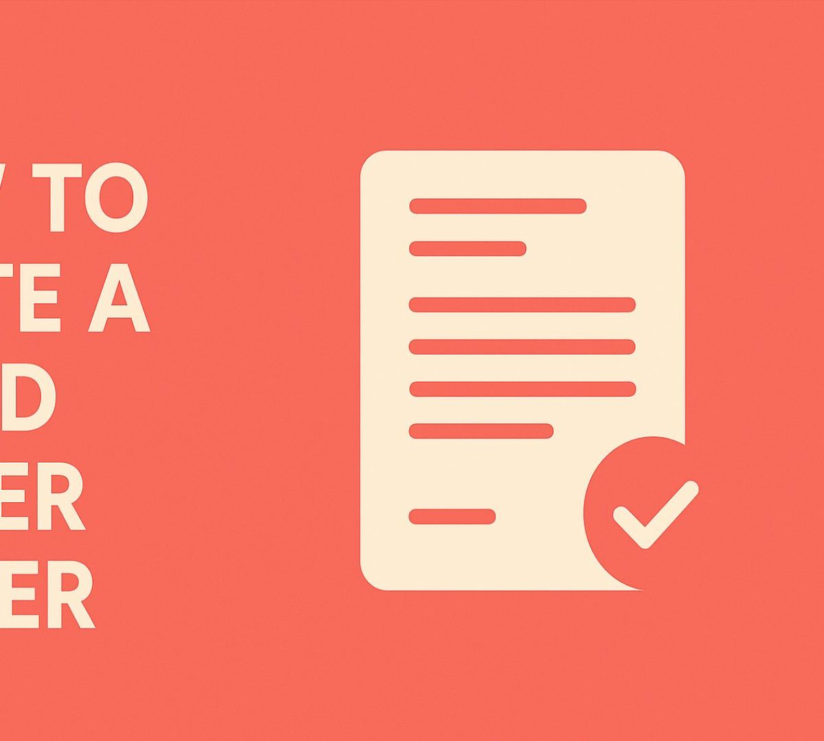 How to Write a Good Cover Letter: Expert Guide & Examples 2025