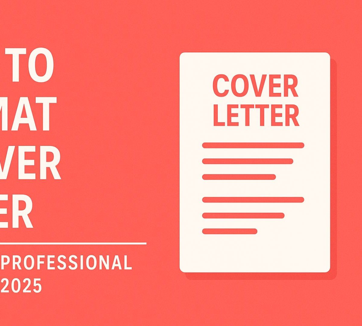 How to Format a Cover Letter: Complete Professional Guide for 2025