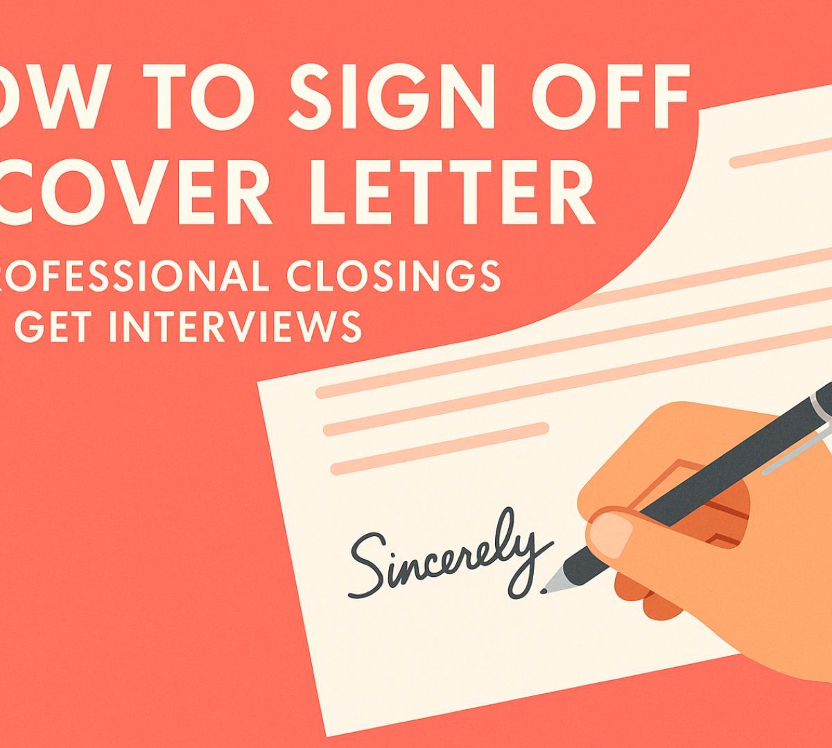 How to Sign Off a Cover Letter: 12 Professional Closings That Get Interviews