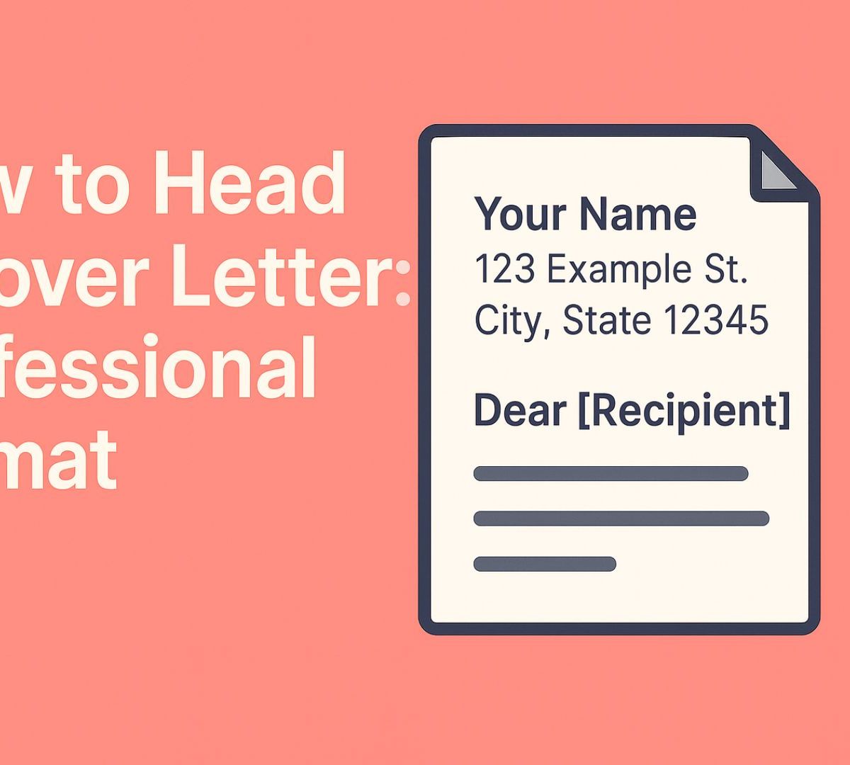How to Head a Cover Letter: Professional Format Guide 2025