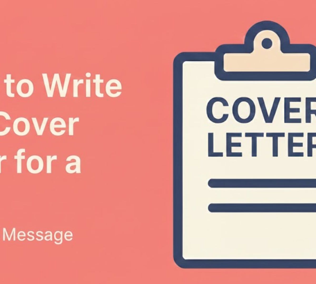 What to Write on a Cover Letter for a Job