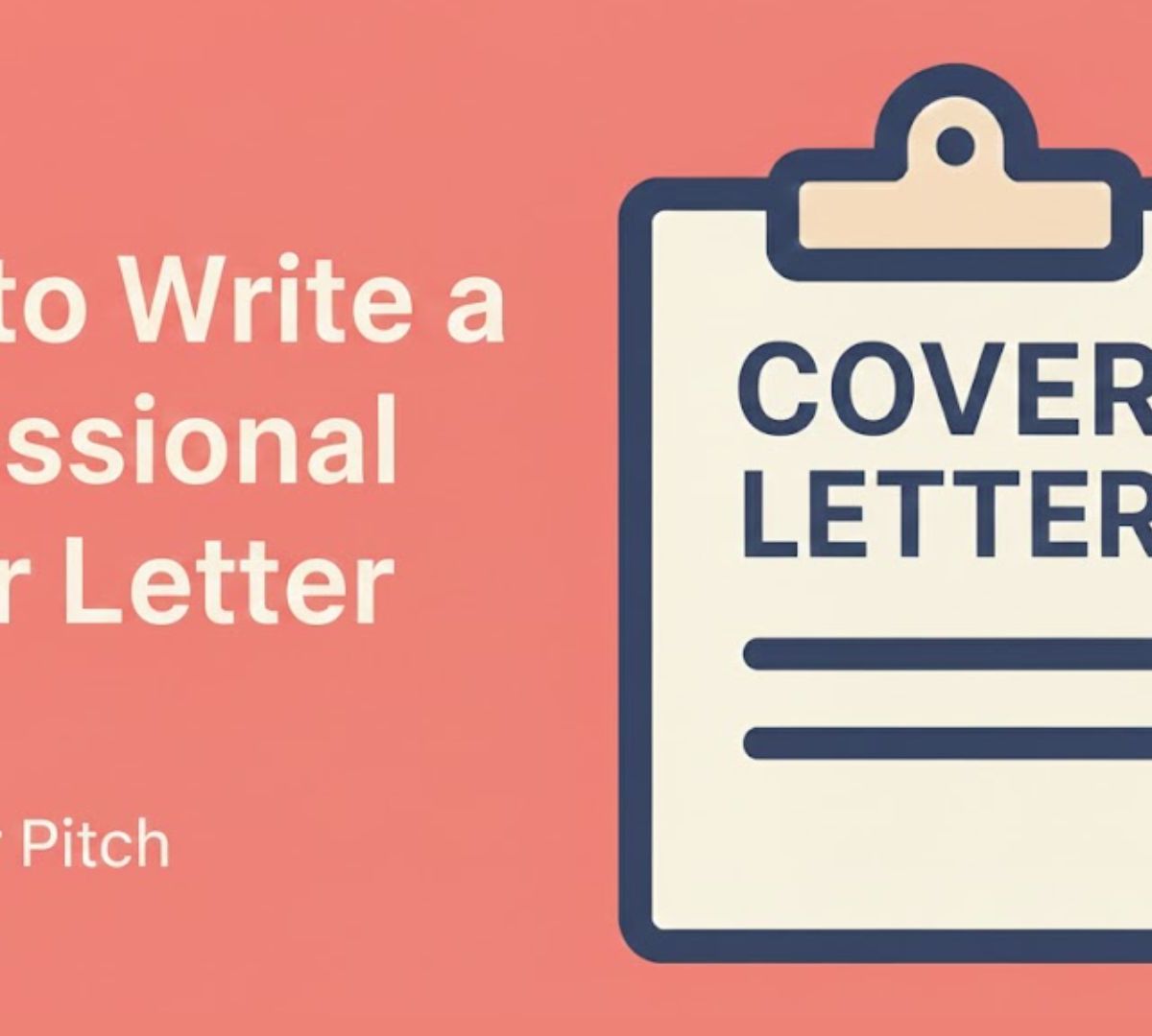 How to Write a Professional Cover Letter