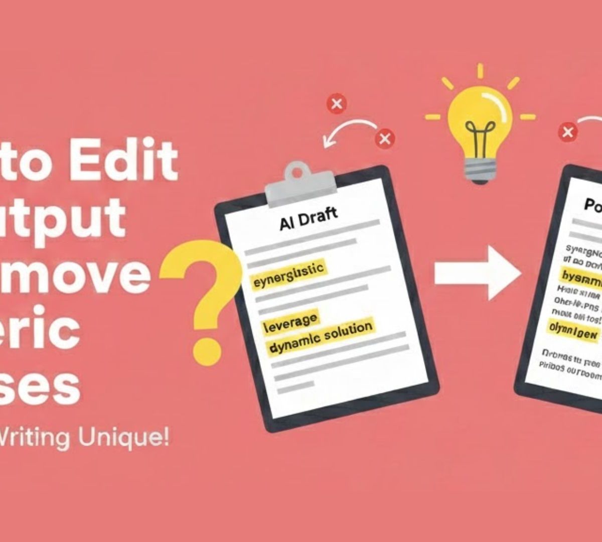How to Edit AI Output to Remove Generic Phrases: Complete Guide [2025]